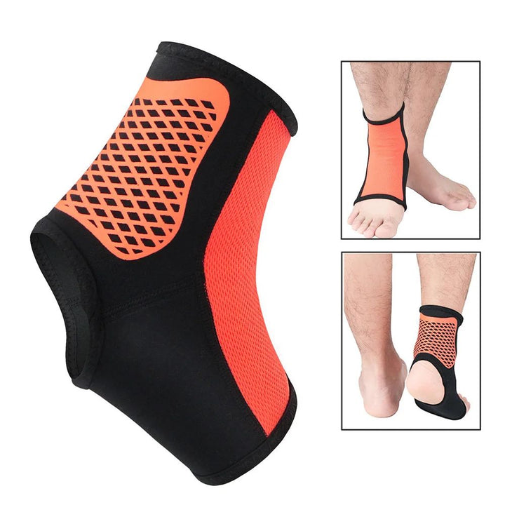 Premium Ankle Support Socks for Sports | Elastic Breathable Foot Brace for Pain Relief in Running, Cycling, Basketball, 