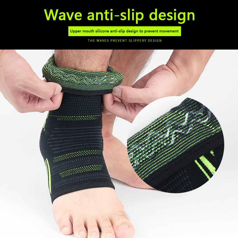 Premium Ankle Support Socks for Sports | Elastic Breathable Foot Brace for Pain Relief in Running, Cycling, Basketball, 