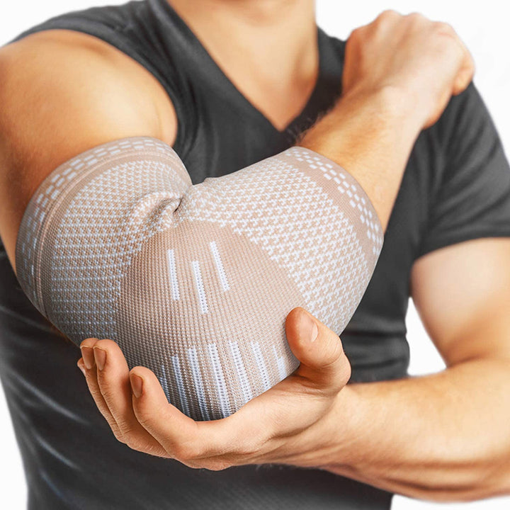 Premium Elastic Elbow Brace for Sports, Compression Arm Sleeve, Breathable Elbow Pads for Safety and Support, Adjustable