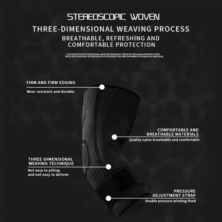 Premium Elbow Brace Compression Sleeve for Tendonitis & Tennis Elbow Relief, Joint Pain Support Protector, Fitness Bandage for Elbow Injury – 1PC - StrengthXPhysiotherapy