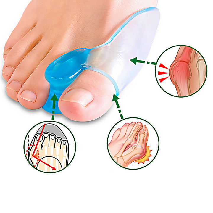 Premium Silicone Toe Separator Gel Protector for Bunion & Hallux Valgus Relief – Soft, Comfortable Foot Care Spacer for Men &