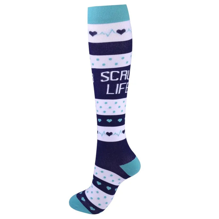 Premium Cycling Compression Socks for Men & Women – Prevent Varicose Veins, Edema & Diabetes – Knee Support for Running,