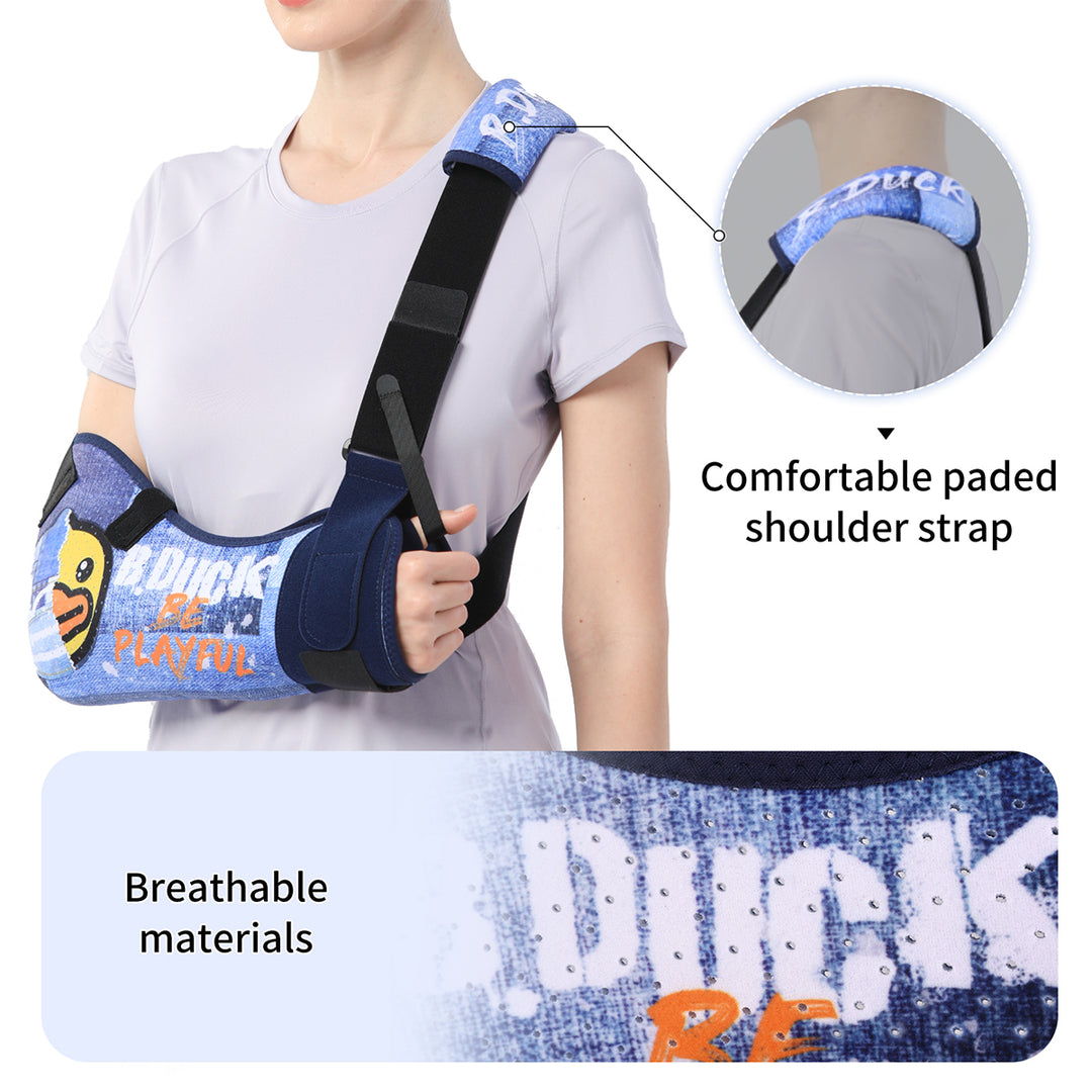 Premium Shoulder Abduction Sling Support with Pillow for Injury Recovery, Medical Immobilizer, Ventilated Mesh, Universal 