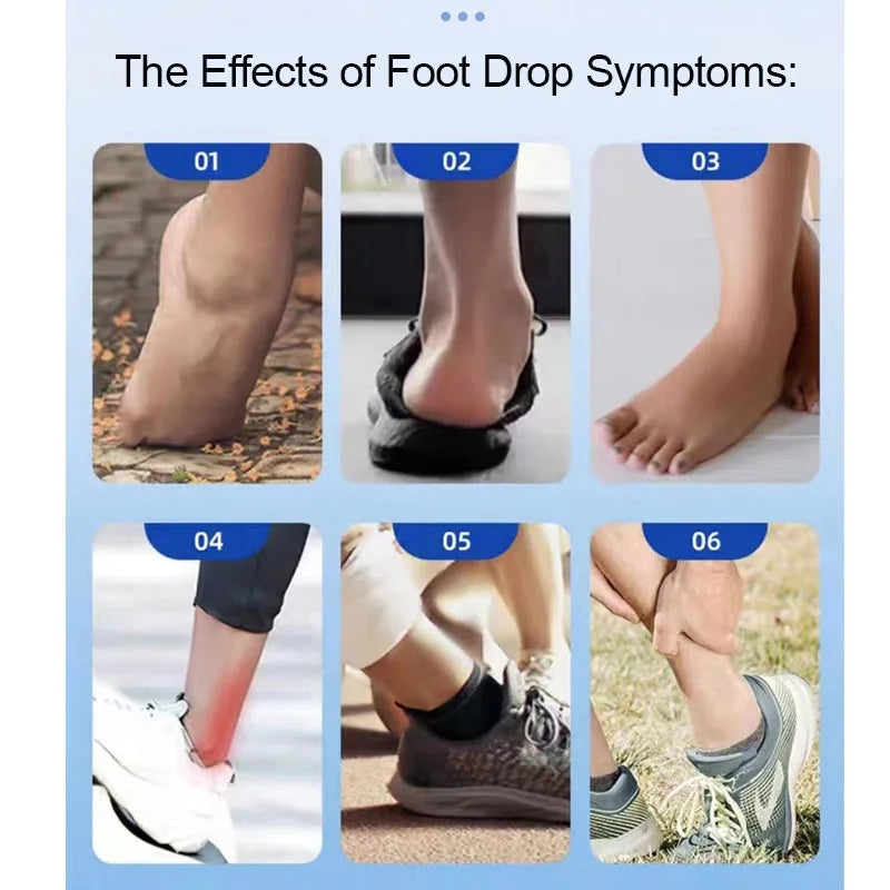 Premium AFO Drop Foot Brace Orthosis - Lightweight Ankle Support Stabilizer for Men and Women, Comfort Fit for Foot Drop, 