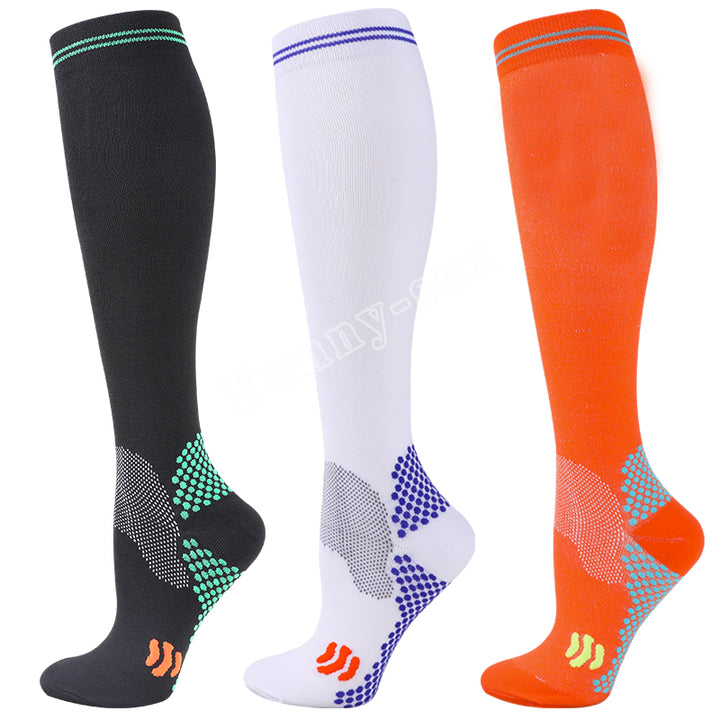 Premium Compression Socks for Men & Women – 20-30 mmHg Support for Varicose Veins, Running, Cycling, Football, Soccer – 