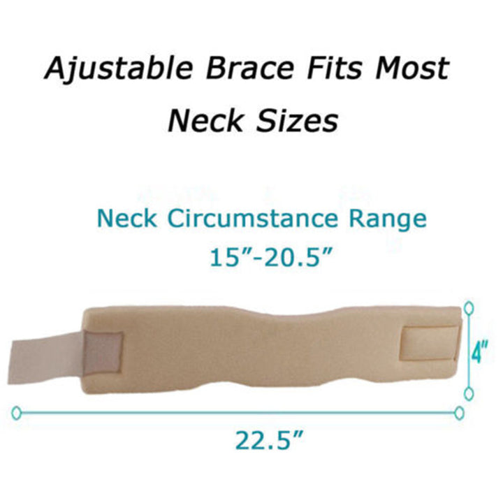 Premium Adjustable Neck Brace for Pain Relief - Soft Cervical Collar for Sleeping, Travel, and Posture Support | Ergonomic  