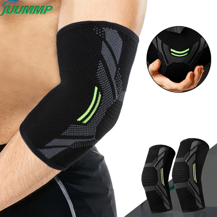 Premium Breathable Elastic Elbow Support Arm Sleeve for Basketball & Badminton – One-Piece Design, Comfortable & Protective,