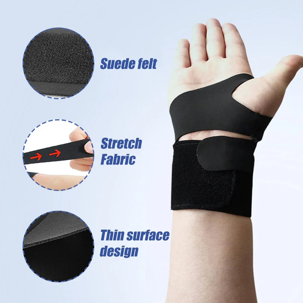 Premium Wrist Thumb Brace – Ultra-Thin Compression Support for Tendonitis, Carpal Tunnel & Arthritis Pain Relief – Adjustable