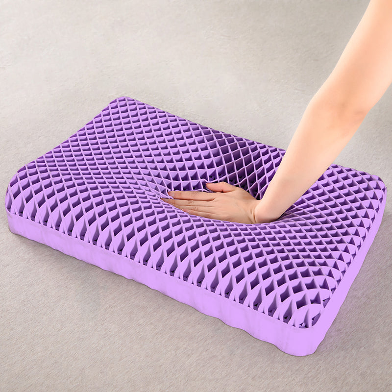 Premium Pectin Pillow – Breathable TPE Zero Pressure Cervical Neck Pillow – Washable Latex Adult Pillow for Neck Pain Relief 