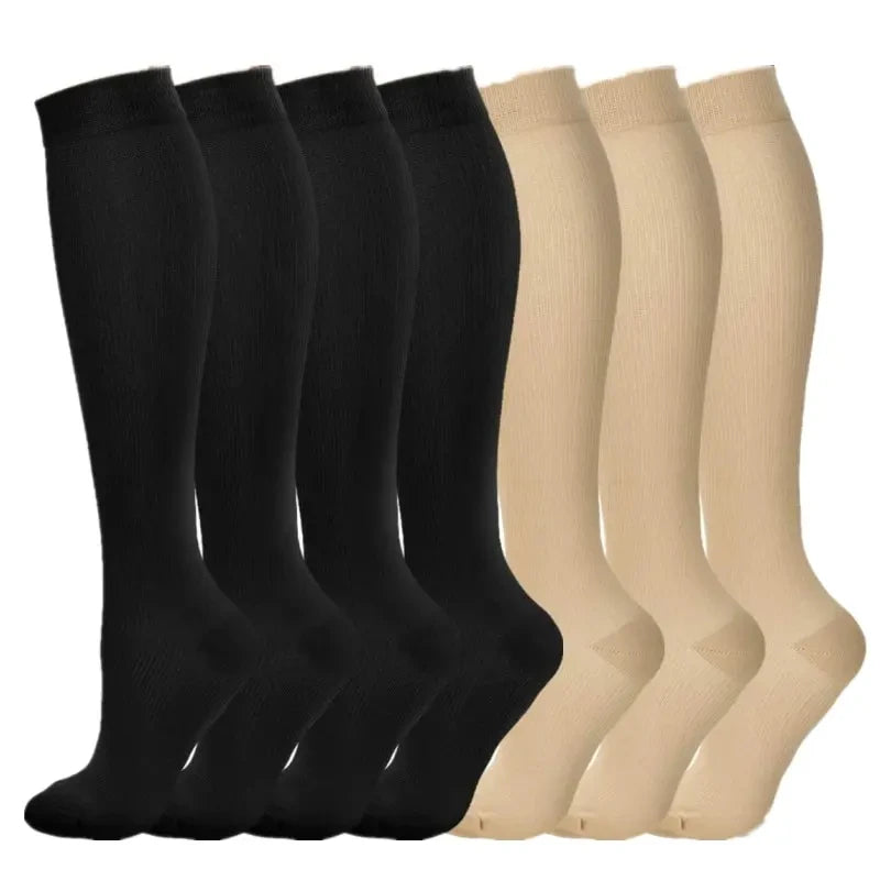 Premium Compression Socks for Men & Women – Elastic Sports, Running, Hiking, Pregnancy & Flight Socks for Varicose Veins, Swollen Legs, Marathon Support - StrengthXPhysiotherapy
