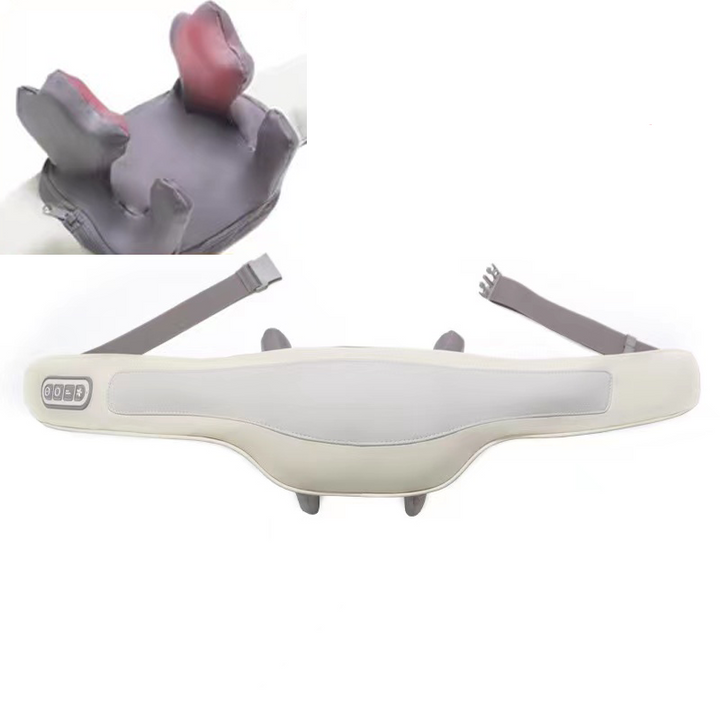 Premium Neck and Shoulder Massager with Heat | Deep Tissue Shiatsu Electric Kneading Pillow for Pain Relief | Wireless Body