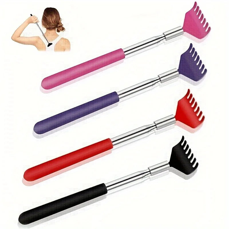 Premium Back Extendable Scratcher - Telescopic Body Massage Claw for Muscle Relaxation, Anti-Itch Relief, and Retractable 
