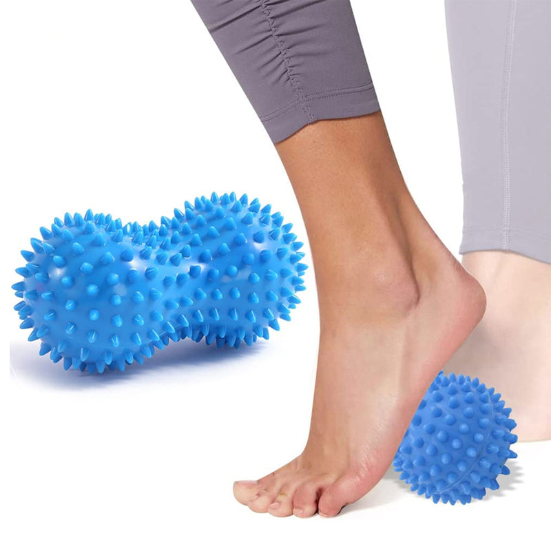 Premium Double Lacrosse Massage Peanut Ball for Deep Tissue Muscle Relief, Self Myofascial Release, Physical Therapy, and