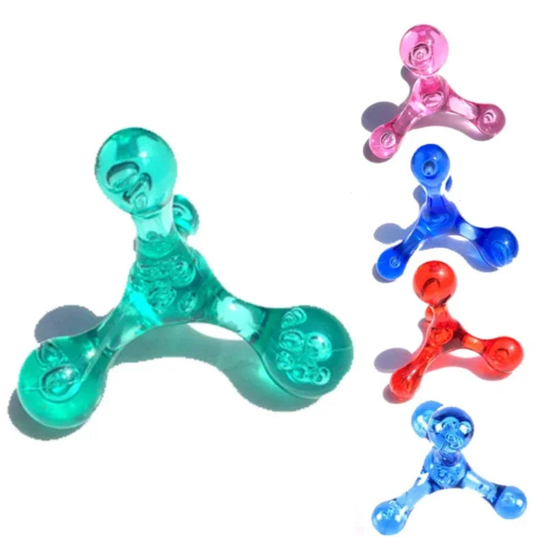 Premium Portable Body Massager - Mini Four Balls Travel Massager for Trigger Point Therapy, Head, Back, Foot, and Leg