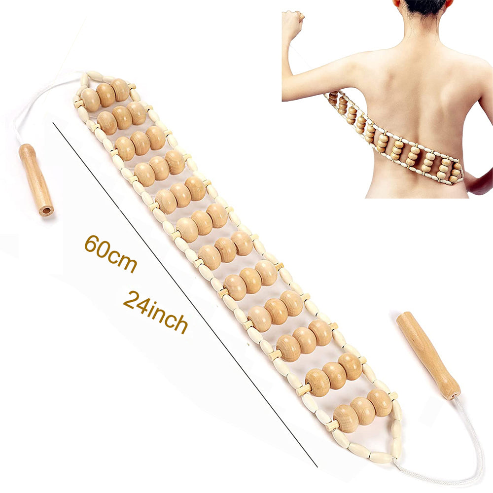 Premium 6-in-1 Wood Therapy Massage Tool Set for Lymphatic Drainage, Anti-Cellulite Fascia Massage Roller, Muscle Relaxation