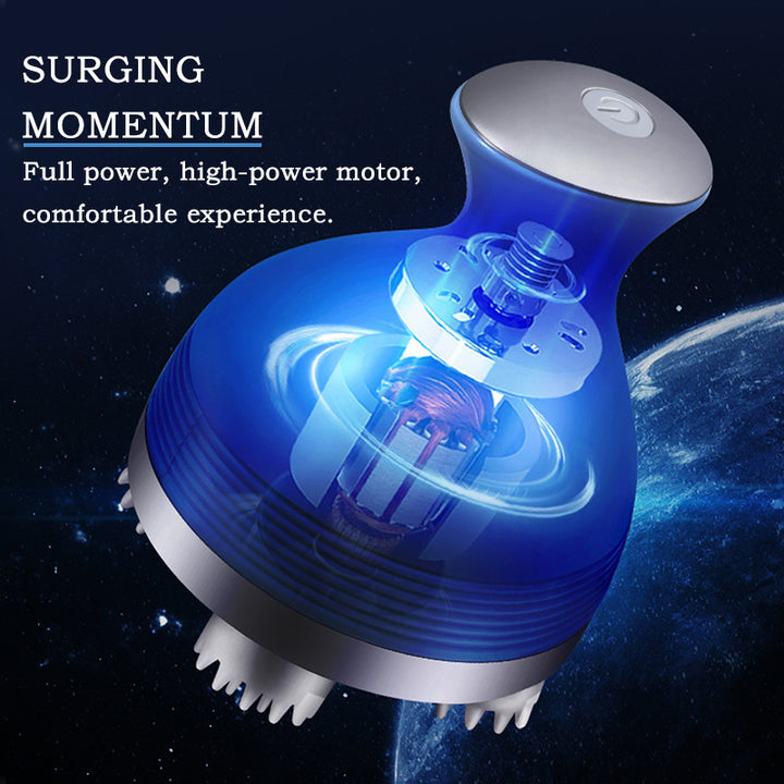 Premium Electric Cordless Scalp Massager for Hair Growth, Deep Clean, and Stress Relief – Rechargeable, Waterproof, 4 Modes,