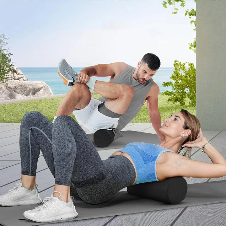 Premium High-Density Foam Roller for Back Stretching, Yoga, Pilates & Muscle Recovery, Firm Full-Body Athletic Massage Tool