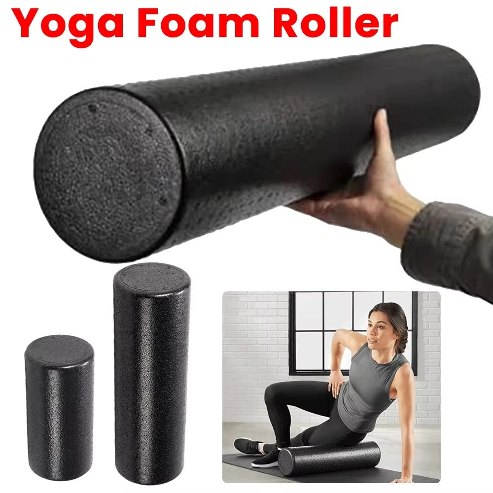 Premium High-Density Foam Roller for Back Stretching, Yoga, Pilates & Muscle Recovery, Firm Full-Body Athletic Massage Tool for Post-Workout Flexibility, Deep Tissue Therapy, 36x6 inch - StrengthXPhysiotherapy