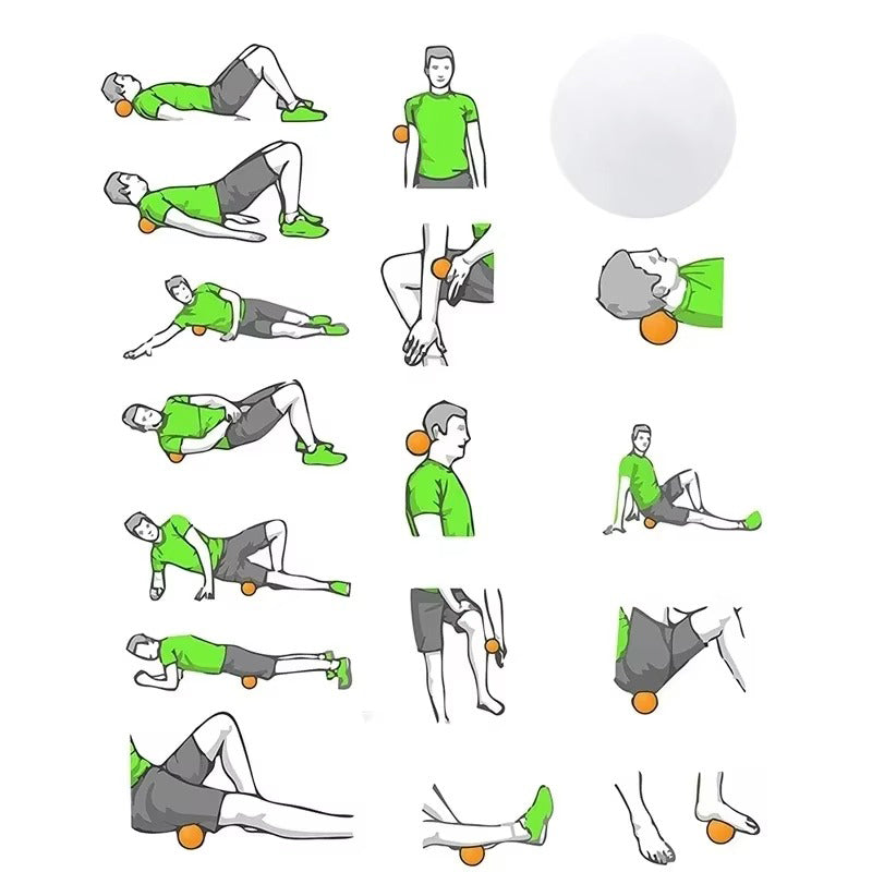 Premium Rubber Massage Ball for Muscle Relaxation, Pain Relief, and Trigger Point Therapy – Lacrosse Fascia Ball for Yoga, Fitness, Physiotherapy & Stress Relief - StrengthXPhysiotherapy