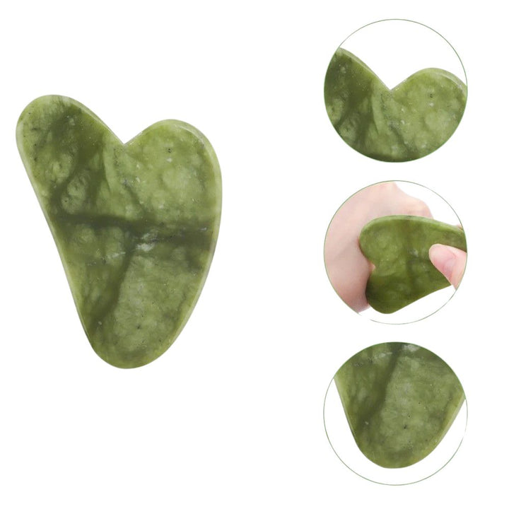 Premium Natural Jade Gua Sha Scraper Board for Face Massage, Acupoint Meridian Relaxation, Skin Lifting and Eye Care SPA Tool