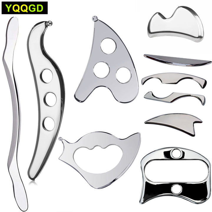 Premium Stainless Steel Gua Sha Scraping Board for IASTM Therapy - Deep Tissue Massager for Muscle Recovery, Fascia Release, and Soreness Relief