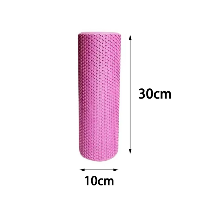 Premium EVA Foam Yoga Roller for Pilates & Home Workouts, 9.5cm Diameter, 29.7cm Length, Enhanced Hexagonal Design for Effective Muscle Recovery and Flexibility - StrengthXPhysiotherapy