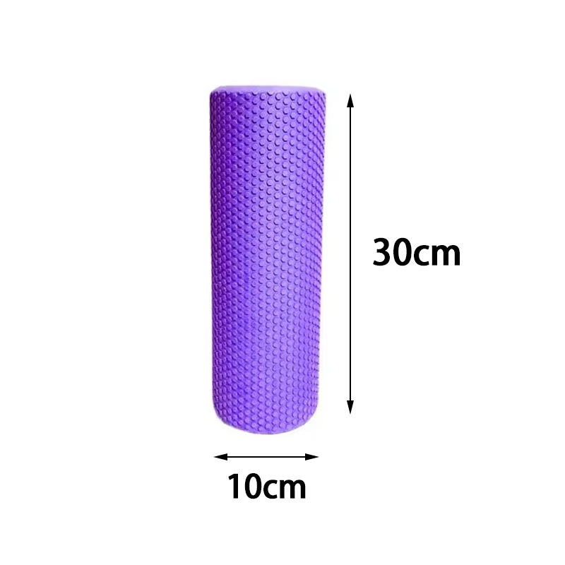 Premium EVA Foam Yoga Roller for Pilates & Home Workouts, 9.5cm Diameter, 29.7cm Length, Enhanced Hexagonal Design for Effective Muscle Recovery and Flexibility - StrengthXPhysiotherapy