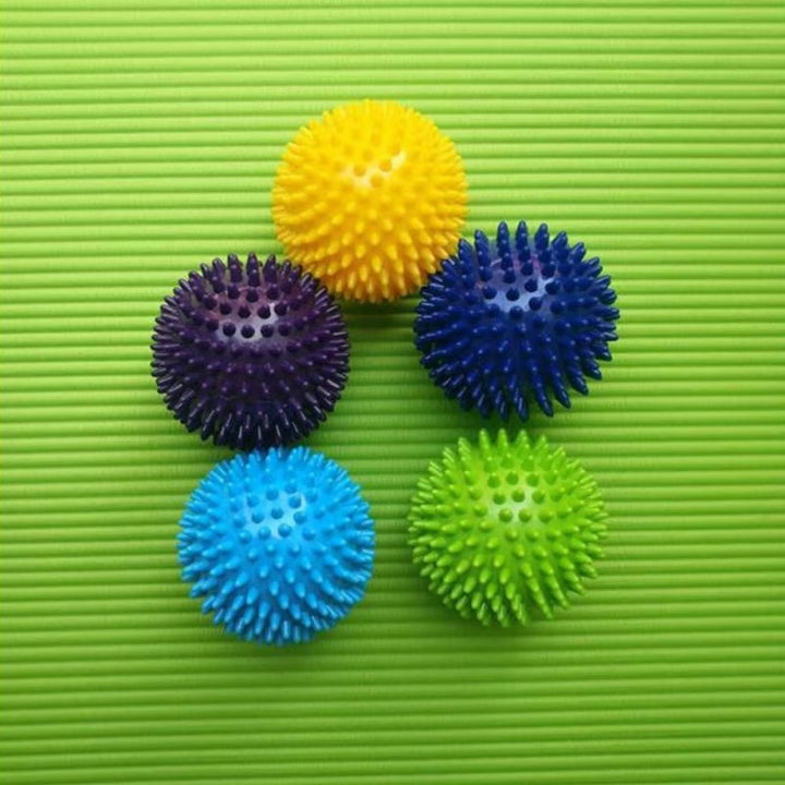 Premium Spiky Massage Ball for Myofascial Release, Deep Tissue Therapy, Stress Relief, and Muscle Soreness Relief - PVC Lacrosse Ball for Feet, Hands, Back, and Whole Body Massage - StrengthXPhysiotherapy