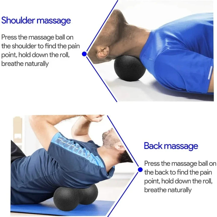 Premium EPP Lacrosse Myofascia Peanut Massage Ball for Pain Relief, High-Density Yoga Ball for Fitness, Body Fascia Exercise