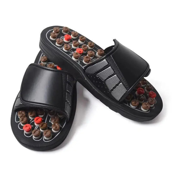 Premium Foot Massage Slippers for Reflexology and Moxibustion – Comfortable Walking Shoes for Pain Relief and Relaxation, 