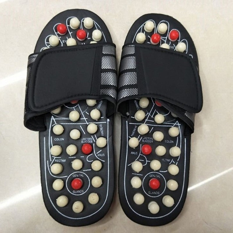 Premium Foot Massage Slippers for Reflexology and Moxibustion – Comfortable Walking Shoes for Pain Relief and Relaxation, 