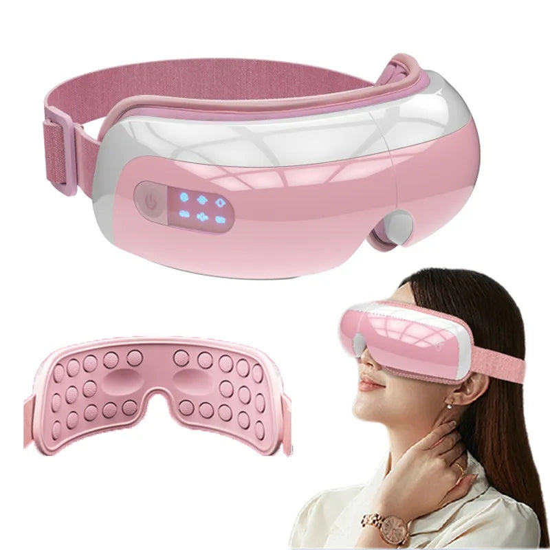 Premium Electric Eye Massager 4D – Hot Compress, Air Bag Pressure, Vibration Massage, Bluetooth Music, Eye Care Instrument