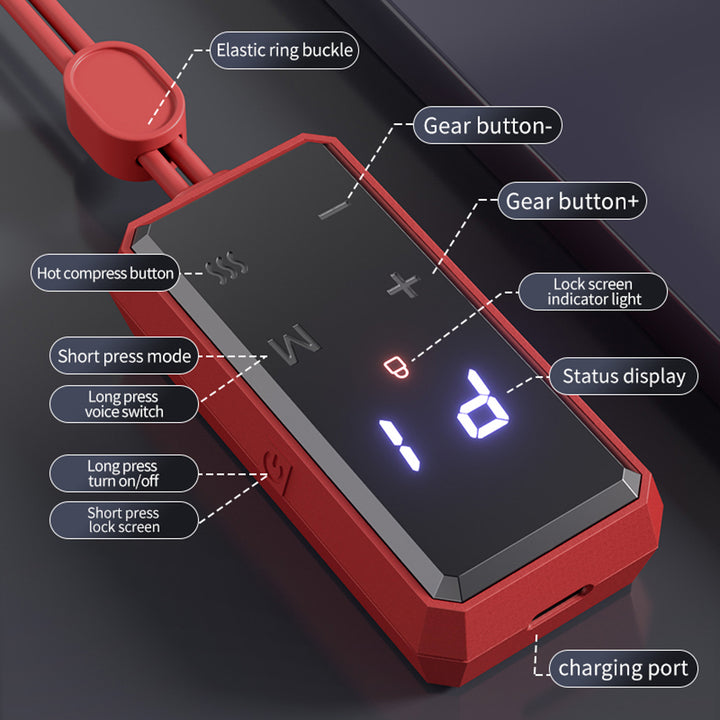 Premium Electric Neck Massager with Smart TENS+EMS Pulse, 6 Modes & 19 Intensity Levels, Lightweight Cervical Spine Relief