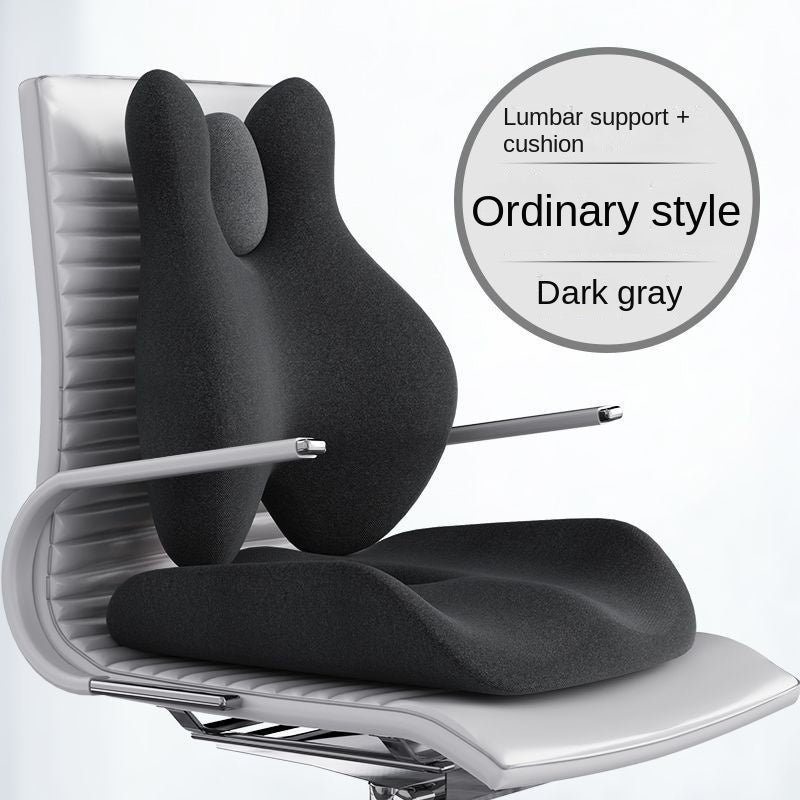 Premium Memory Foam Seat Cushion – Orthopedic Back & Waist Support for Office, Car, & Home – Coccyx Relief, Hip Massage Pad,