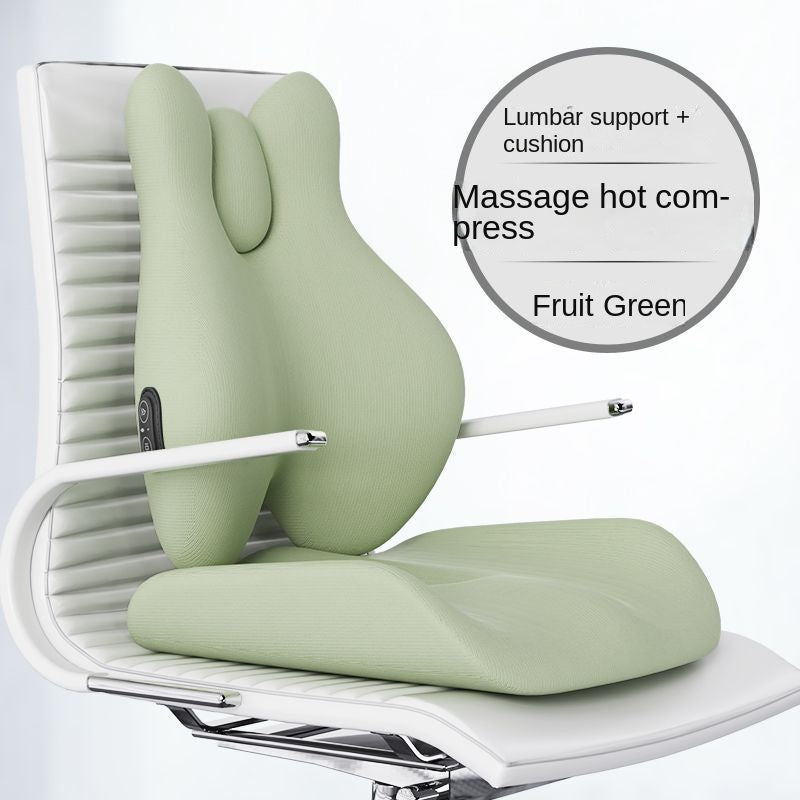 Premium Memory Foam Seat Cushion – Orthopedic Back & Waist Support for Office, Car, & Home – Coccyx Relief, Hip Massage Pad,