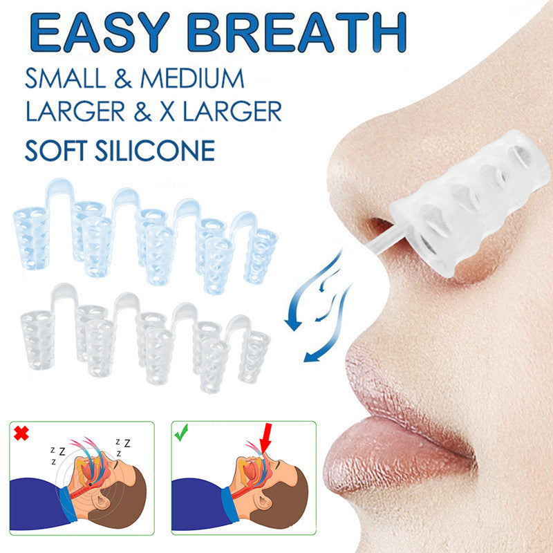Premium Anti-Snoring Nasal Dilators (4PCS) for Easy Breathing & Sleep Quality Improvement – Comfortable Silicone Design