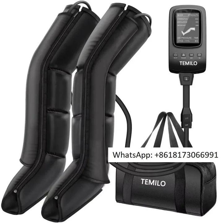 Luxury Air Compression Leg Recovery System Foot Massager for Enhanced Circulation, Muscle Relaxation, Adjustable Intensity, 