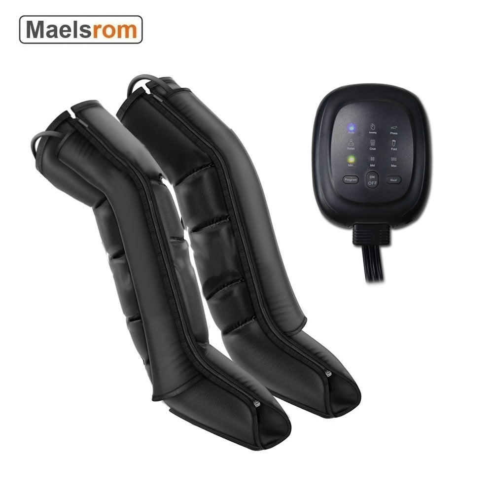 Luxury Air Compression Leg Recovery System Foot Massager for Enhanced Circulation, Muscle Relaxation, Adjustable Intensity, 