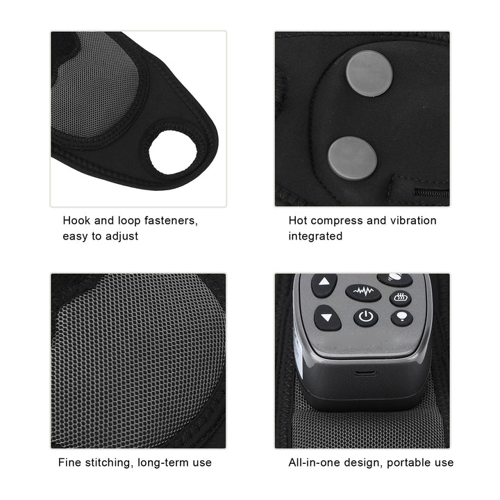 Premium Electric Hand Massager for Pain Relief | 3-in-1 Air Compression, Heat, Vibration | Cordless Massage Machine for