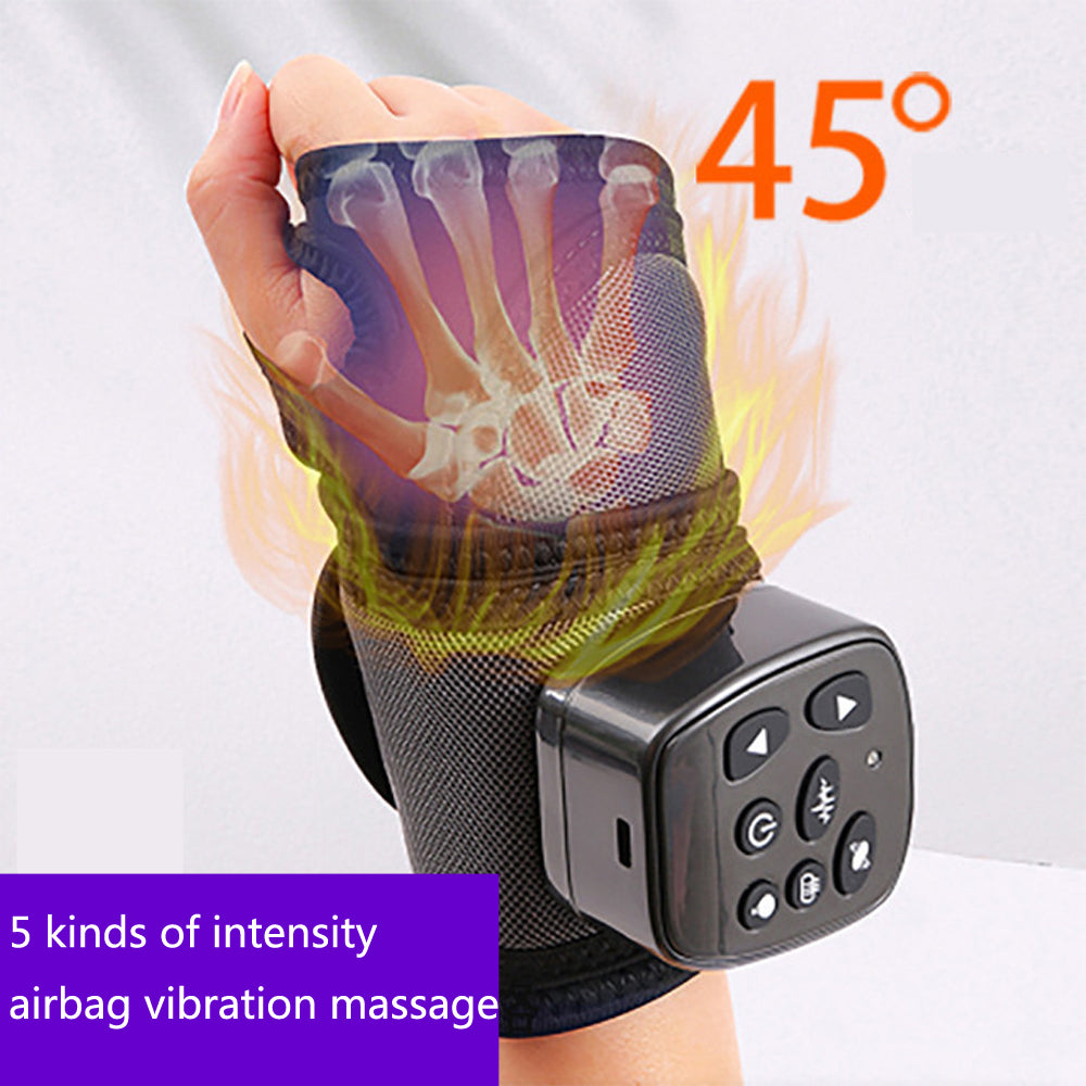 Premium Electric Hand Massager for Pain Relief | 3-in-1 Air Compression, Heat, Vibration | Cordless Massage Machine for