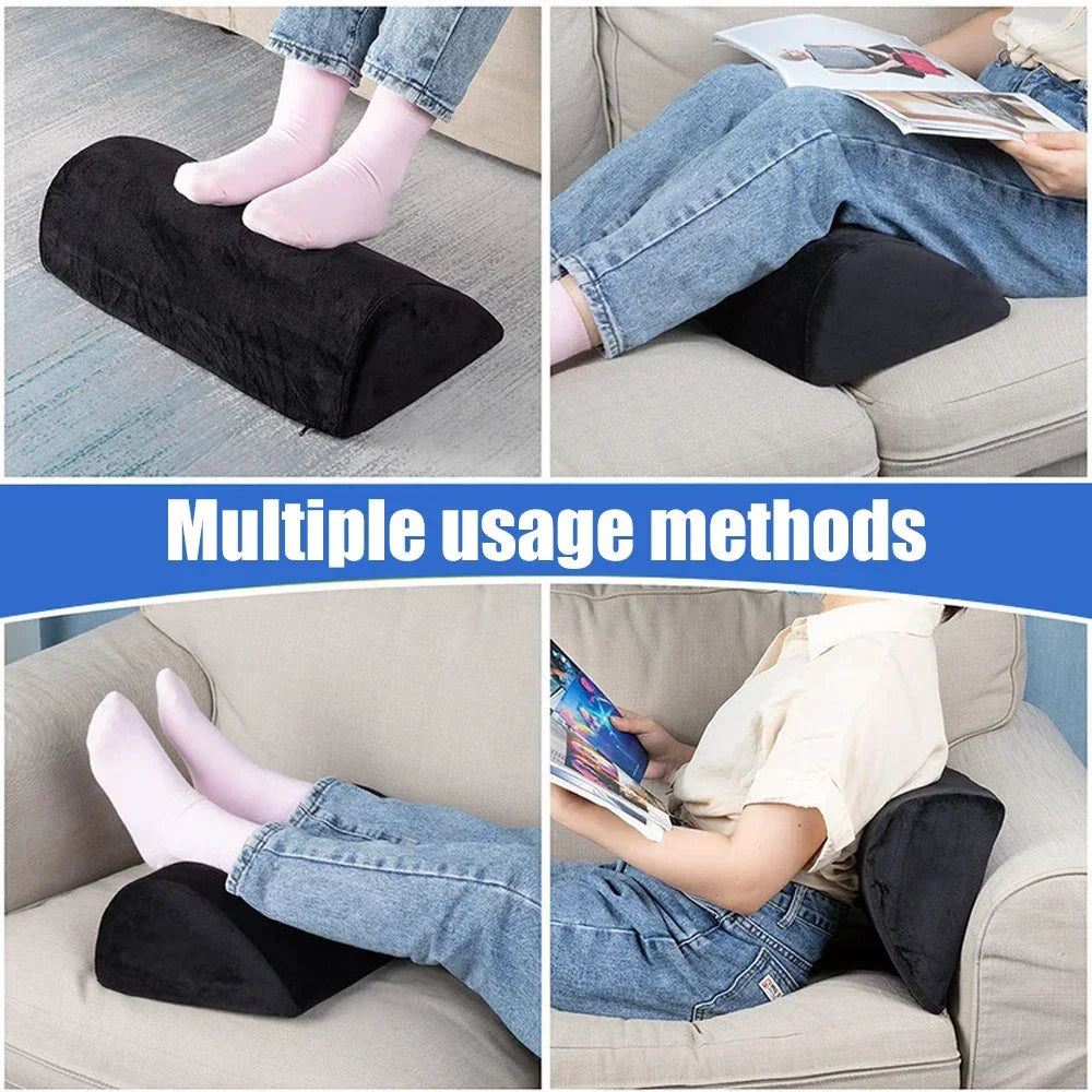 Premium Ergonomic Foot Rest for Under Desk, Office Foot Stool for Comfort and Support, Anti-Slip Footrest Pillow for Work, 
