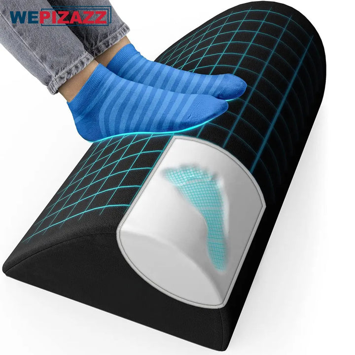 Premium Ergonomic Foot Rest for Under Desk, Office Foot Stool for Comfort and Support, Anti-Slip Footrest Pillow for Work, 