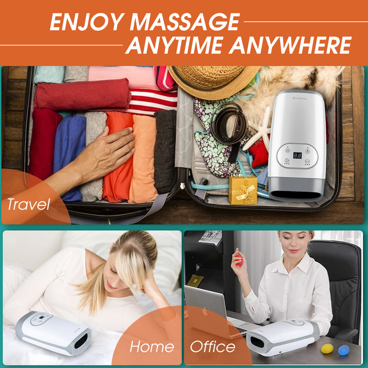 Premium Heated Hand Massager with Air Pressure and Hot Compress for Arthritis Relief, Cold Hand Comfort, and Finger Numbness