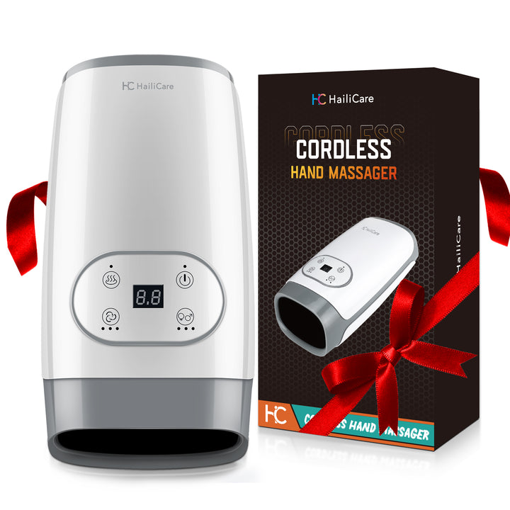 Premium Heated Hand Massager with Air Pressure and Hot Compress for Arthritis Relief, Cold Hand Comfort, and Finger Numbness