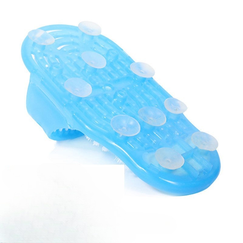 Premium Shower Foot Scrubber Massager – Exfoliating Cleaner Brush for Dead Skin Removal, Foot Spa Slipper, Sand Stone Foot 