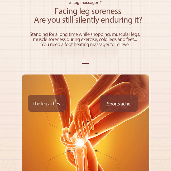 Luxury Air Wave Leg Massager with Infrared Heat & Air Pressure Technology for Thigh, Knee, and Calf Relief – 5 Intensity 