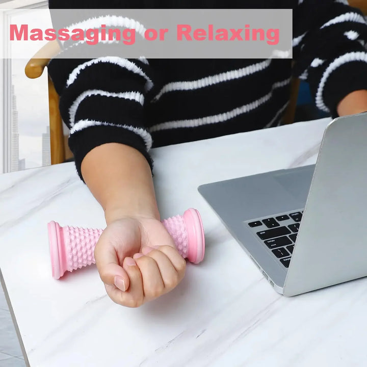 Premium Ergonomic Foot Massage Roller for Heel, Arch & Deep Muscle Relief, Portable Reflexology Massager for Gym, Exercise, 