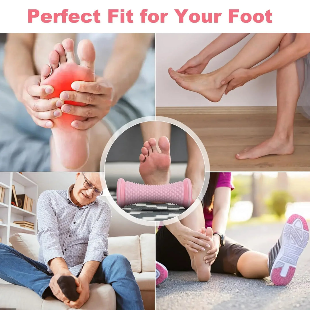 Premium Ergonomic Foot Massage Roller for Heel, Arch & Deep Muscle Relief, Portable Reflexology Massager for Gym, Exercise, 