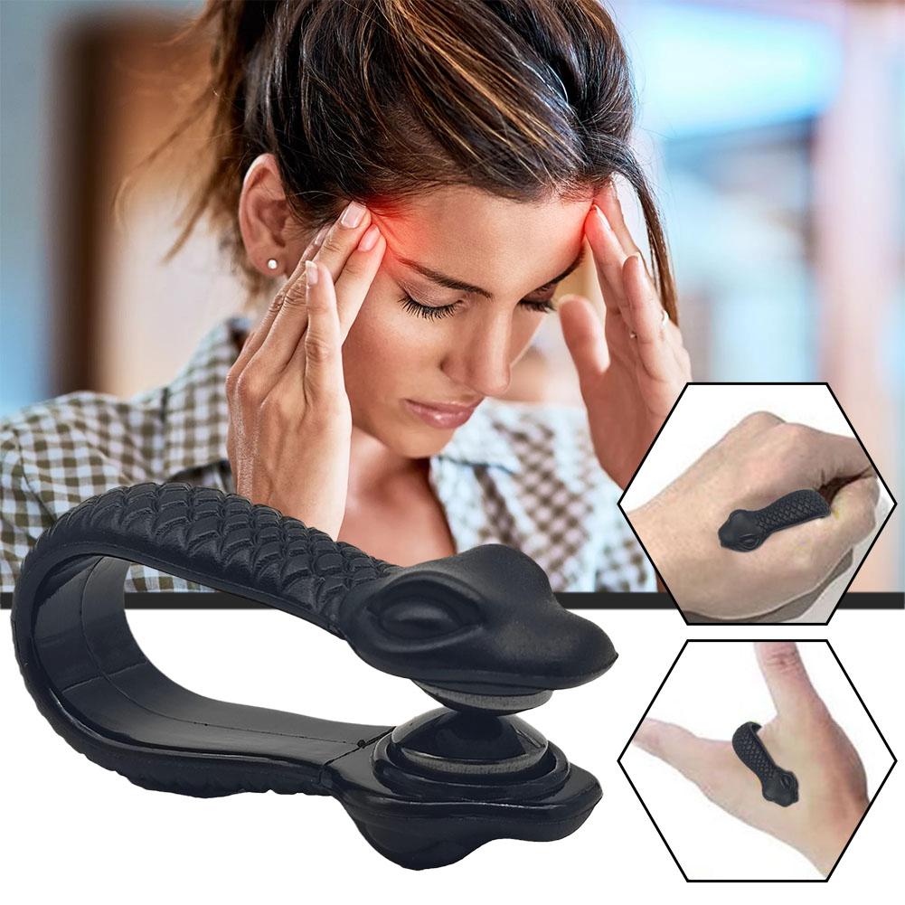 Premium Acupressure Massage Clip for Headache Relief | Finger Joint Meridian Massager for Stress and Anxiety | Portable Hand 