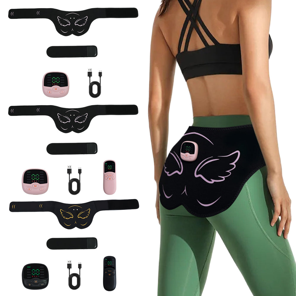 Premium EMS Hip Trainer with Remote Control | 10 Modes & 30 Intensity Levels for Buttocks Toning and Muscle Stimulation | USB